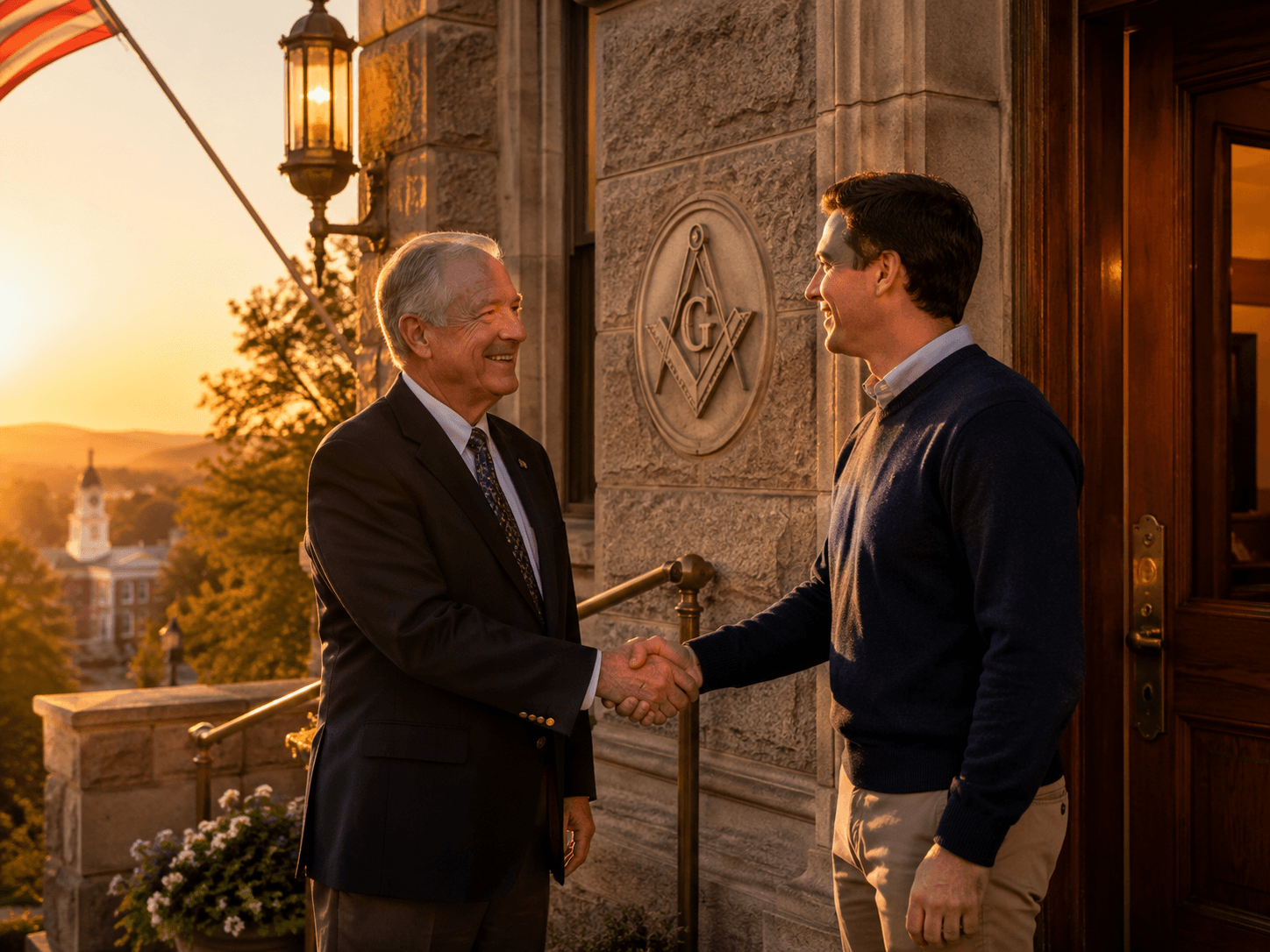 Brothers in conversation about membership